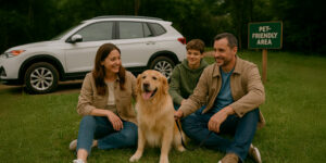 Todo Sobre Seguros Vehículos, Cómo viajar con mascotas en carro, seguro de auto, cotizador de seguros, familia, descanso, mascota relajada, viaje.